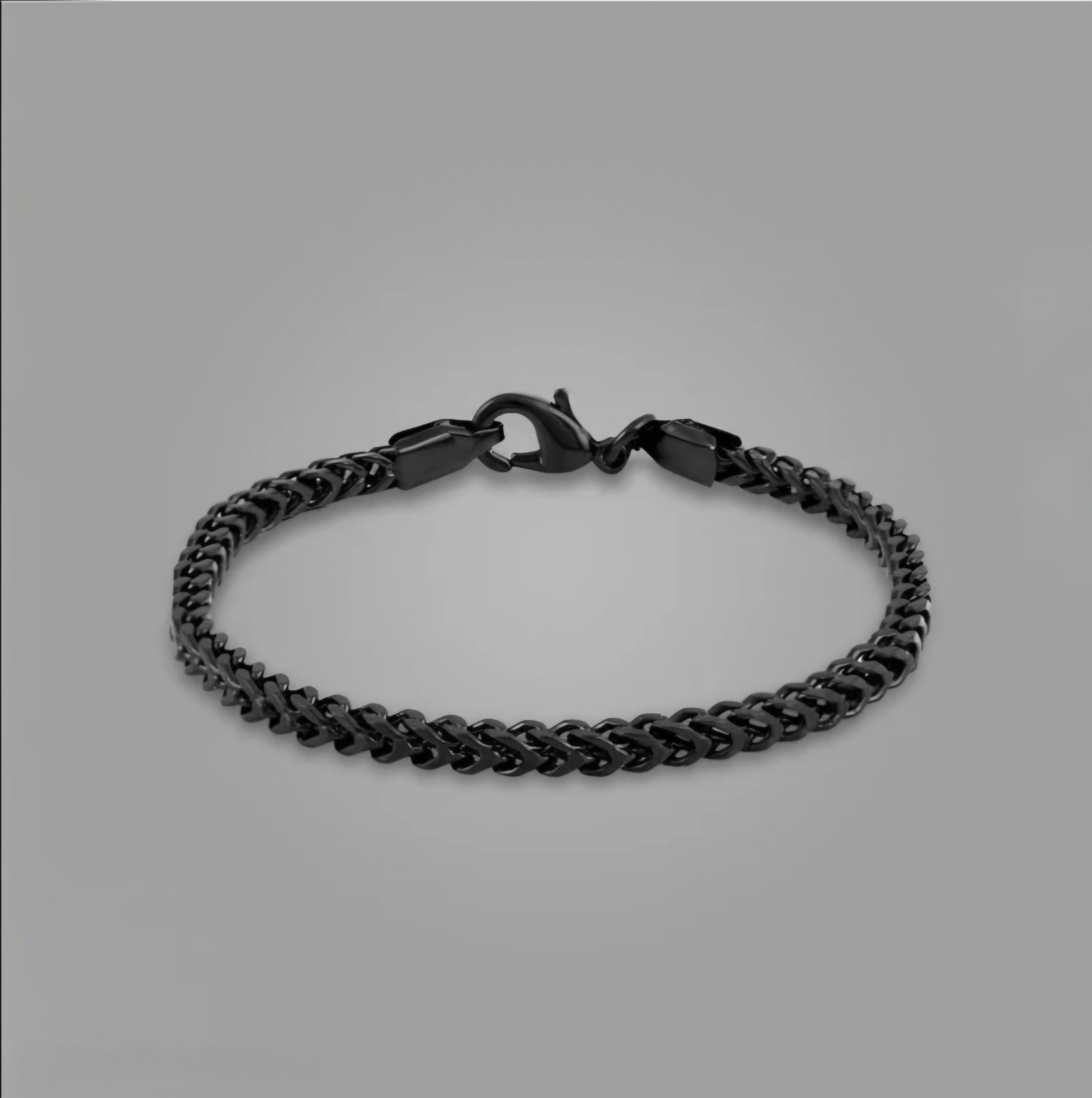 Men’s Black Stainless Steel Chain Bracelet