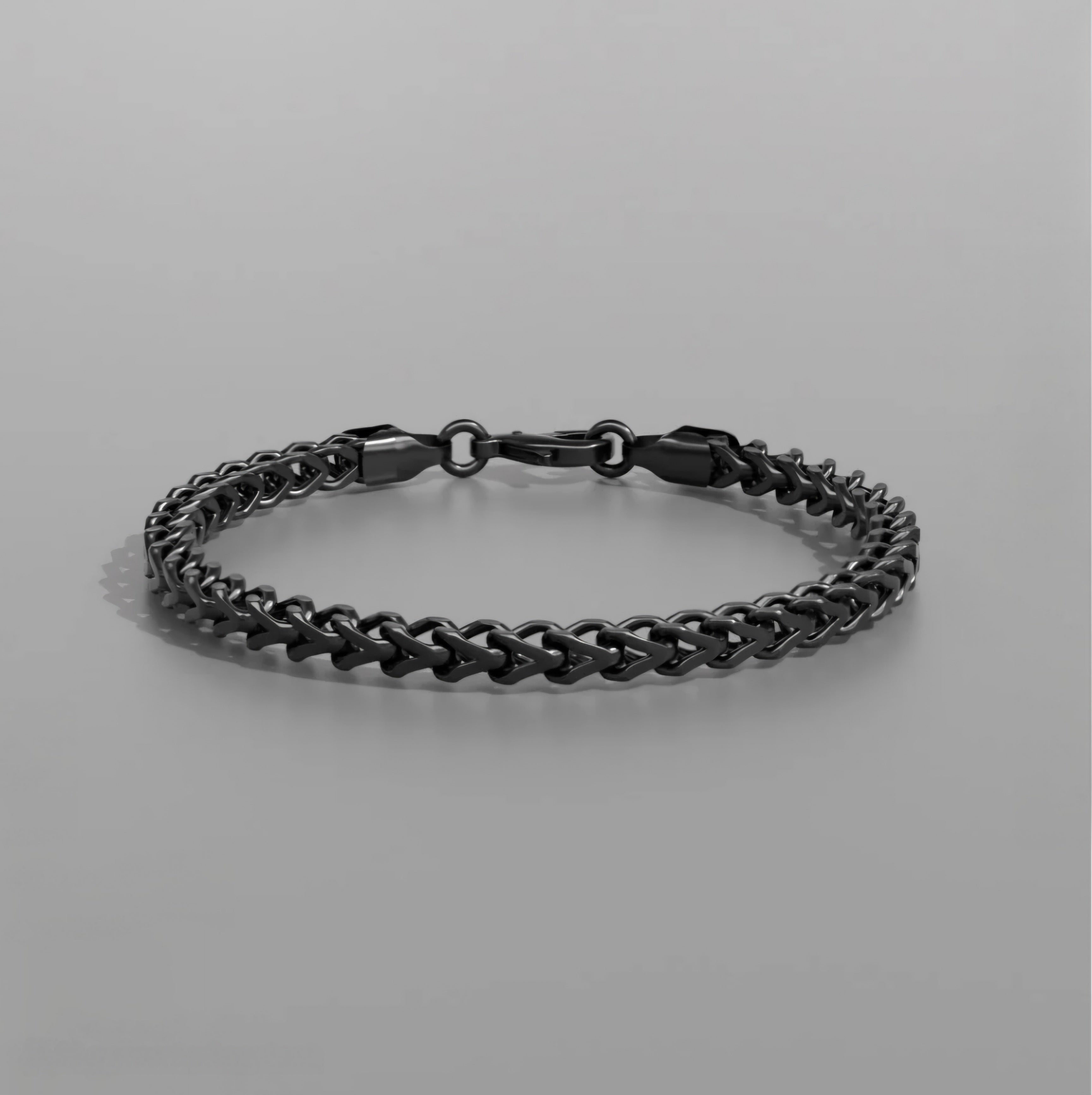 Men’s Black Stainless Steel Chain Bracelet